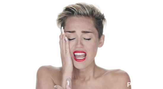 Miley Cyrus music, wrecking ball, can't stop, GIF