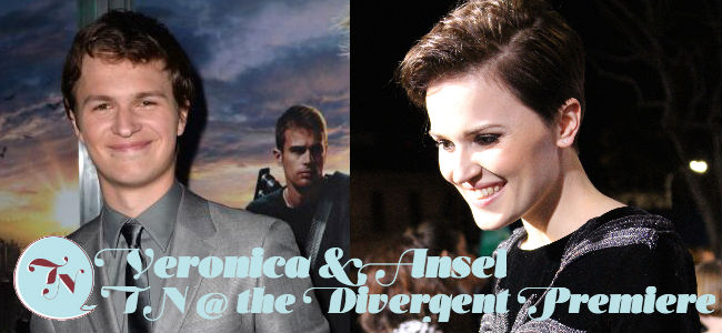 Divergent Premiere, Veronica Roth, Ansel Elgort,