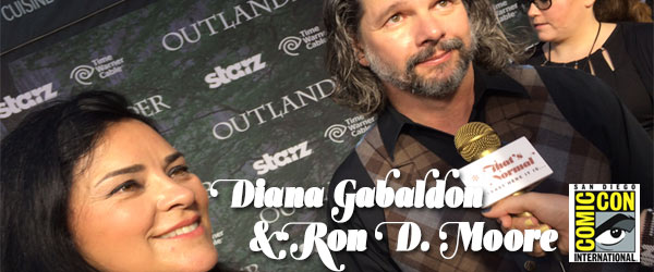 Outlander Red Carpet, Diana Gabaldon, Ron D. Moore, Outlander