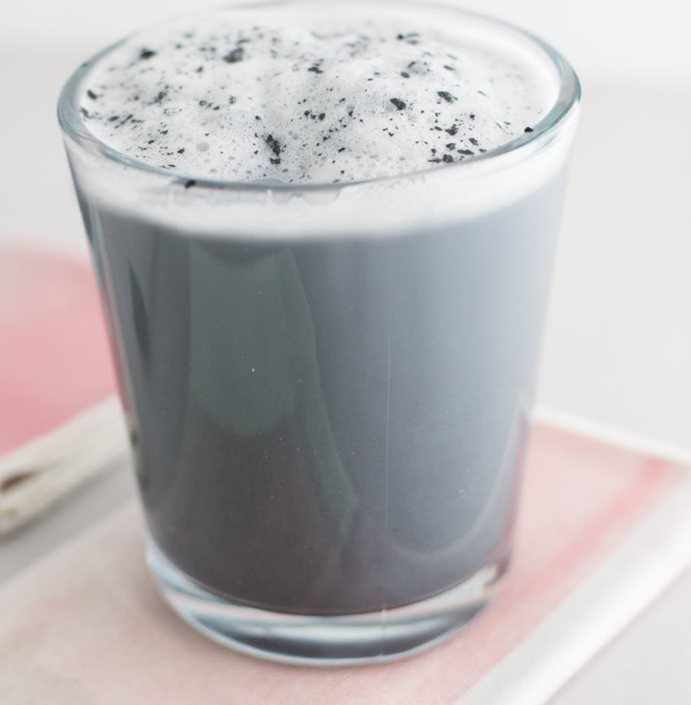 The Charcoal Latte Would you drink me? That's Normal