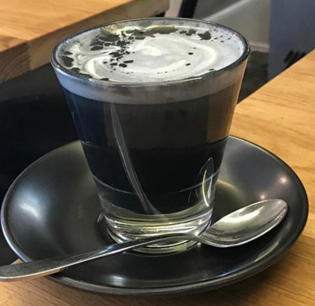 The Charcoal Latte Would you drink me? That's Normal