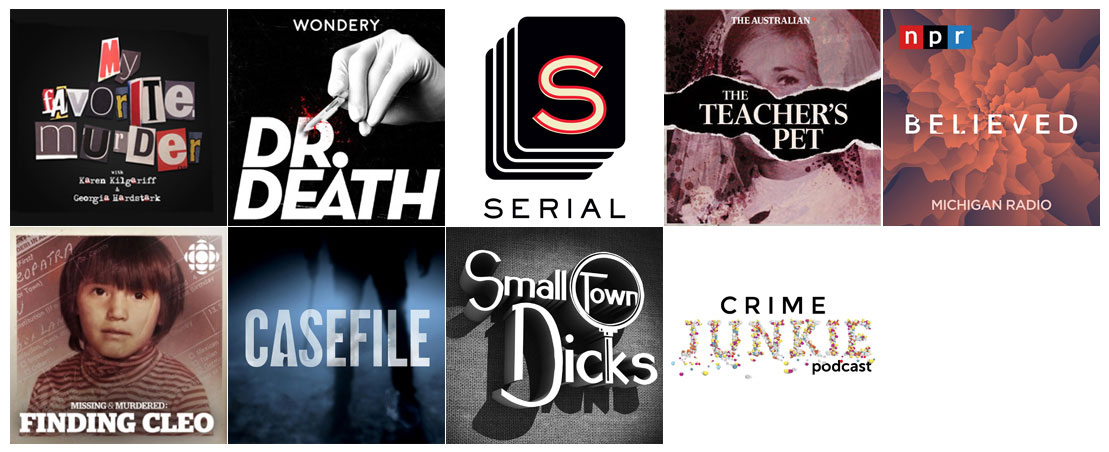 Best True Crime Podcasts - Podcast Covers