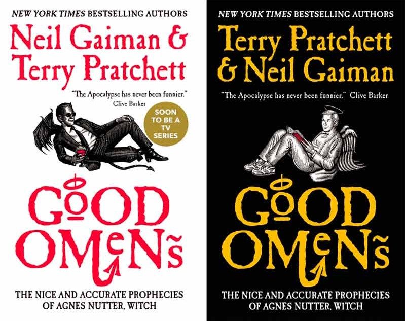 Good Omens book covers